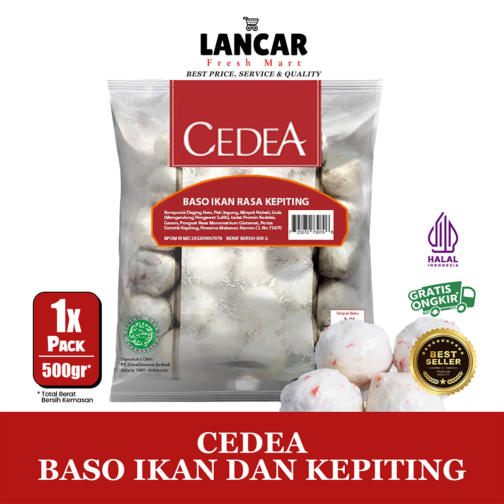 

CEDEA BAKSO IKAN RASA KEPITING 500GR