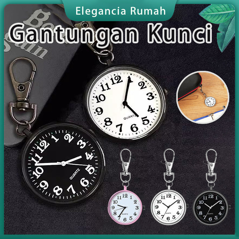 Jam Saku Gantungan Kunci Perawat/Gantungan Kunci/Jam Tangan Saku Kuarsa/Jam Saku Perawat Bercahaya