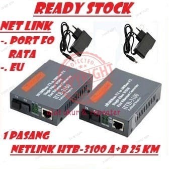 NetLink HTB 3100 AB HTB3100 A B Single Mode Fiber Media Converter
