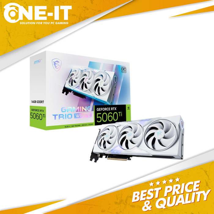 VGA MSI GEFORCE RTX 5060 TI GAMING TRIO OC WHITE 16GB GDDR7 16G