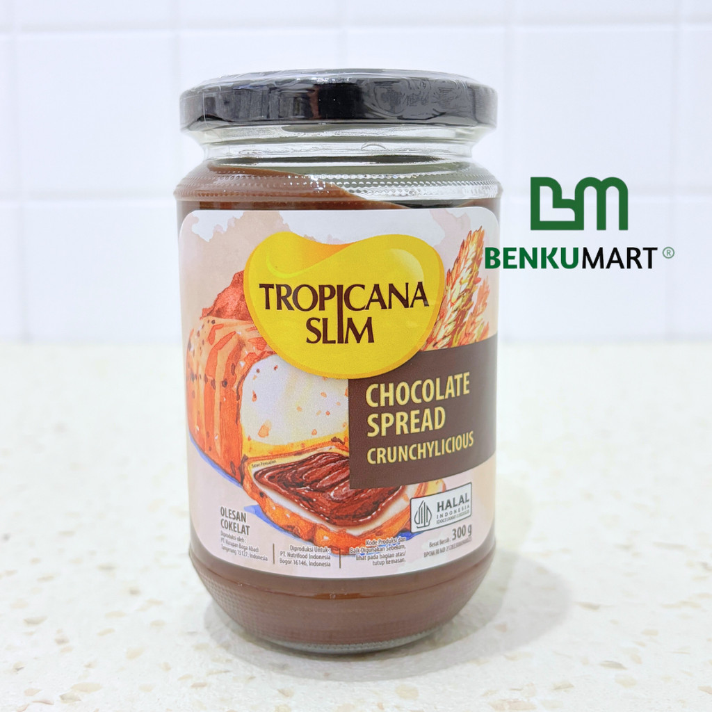 

Tropicana Slim Chocolate Spread 300g - Selai Cokelat Nikmat Tanpa Gula Pasir | HALAL