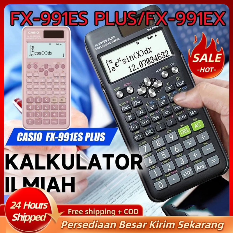 

Kalkulator Scientific Casio ilmiah FX-991EX/991ES-Plus Calculator Scientific Casio Kalkulator Casio Scientific 417 Fungsi/Dua Sumber
