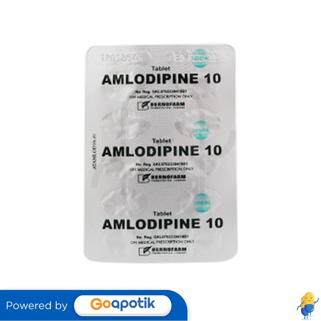 Amlodipine Besilate Bernofarm 10 Mg Strip 10 Tablet