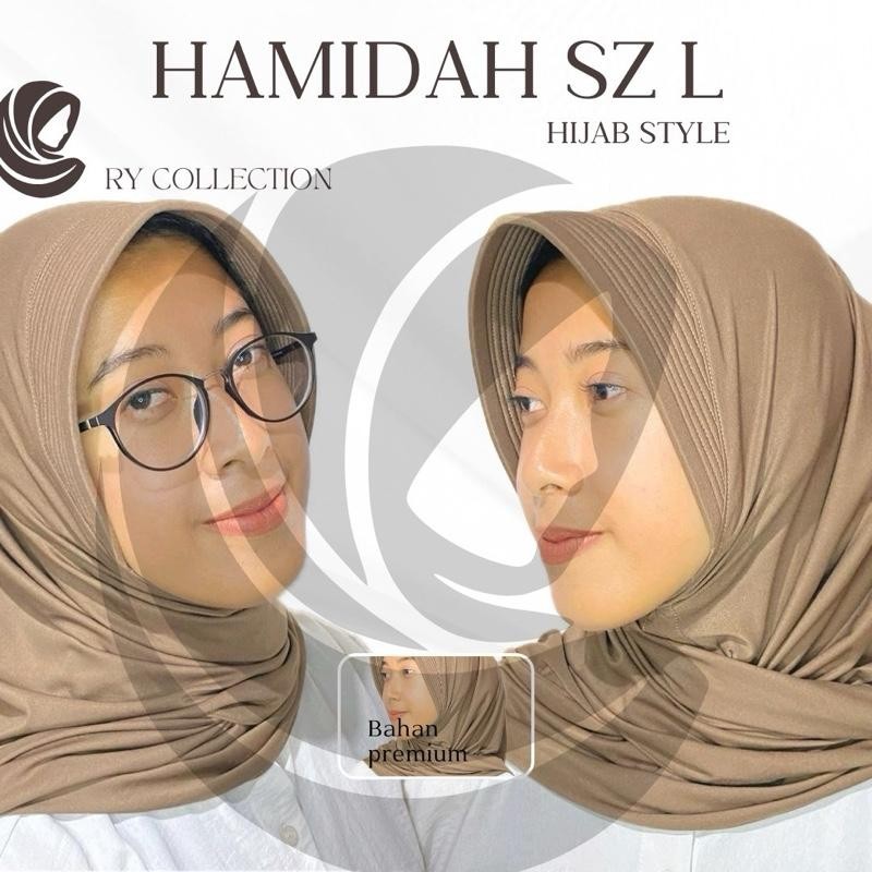 Kerudung Instan Panjang Muslim Jilbab Hamidah Size L BERGO PINGUIN Jersey Premium