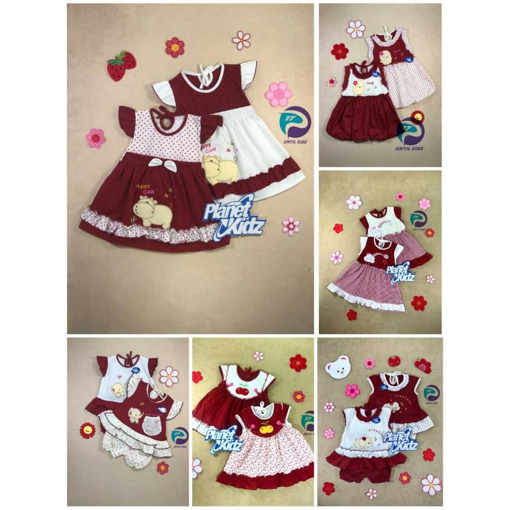 ROK RANDOM 0-6 BULAN / Dress Bayi Perempuan Planet Kidz / Baju Bayi Perempuan / Planet Kids