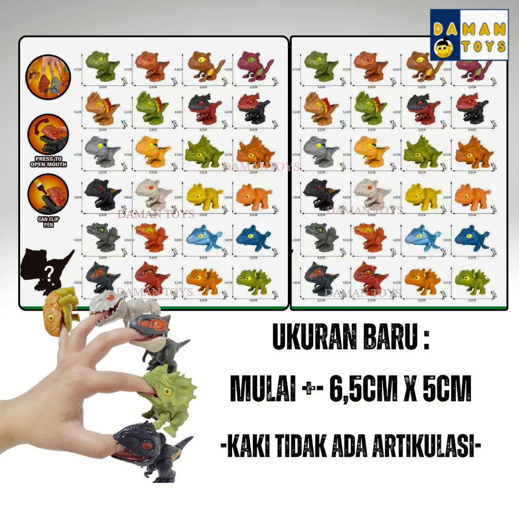 Mainan Figure Dinosaurus  Snap Squad T Rex Indominus Dino Dinosaur