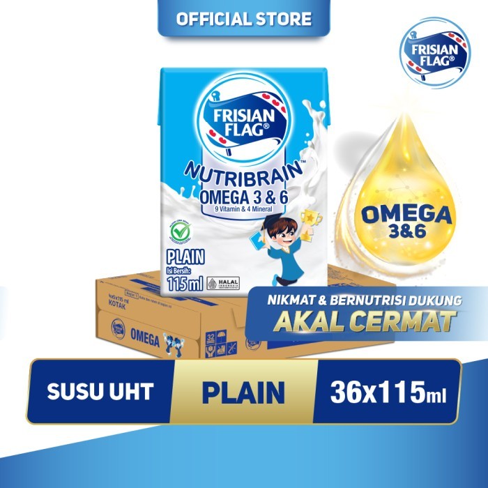 

Frisian Flag Omega Susu UHT Plain 115ml [36 Pcs]