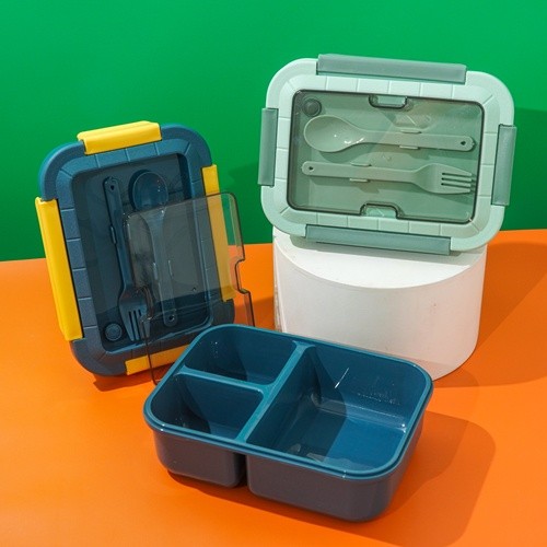 CaTalina Lunch Box 1500 ml Kotak Makan Bahan Plastik Tebal BPA Free Anti Tumpah