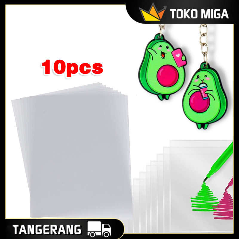 

10PCS Plastik Heat Shrink Glow In The Dark 14,5x20cm Kertas Shrink Bahan BOPS Eco-Friendly Breathable Kertas Shrink Paper Heat Semi-Transparant