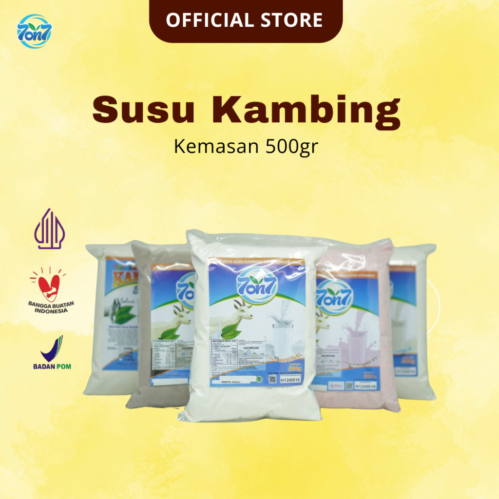 

Susu Kambing Etawa Bubuk 7on7 Kemasan 500gr Halal BPOM