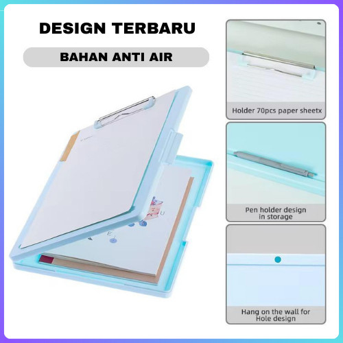 

BOS Clipboard Arsip Dokumen 2 in 1/Papan Jalan/Document Keeper/Map Dokumen JunDW