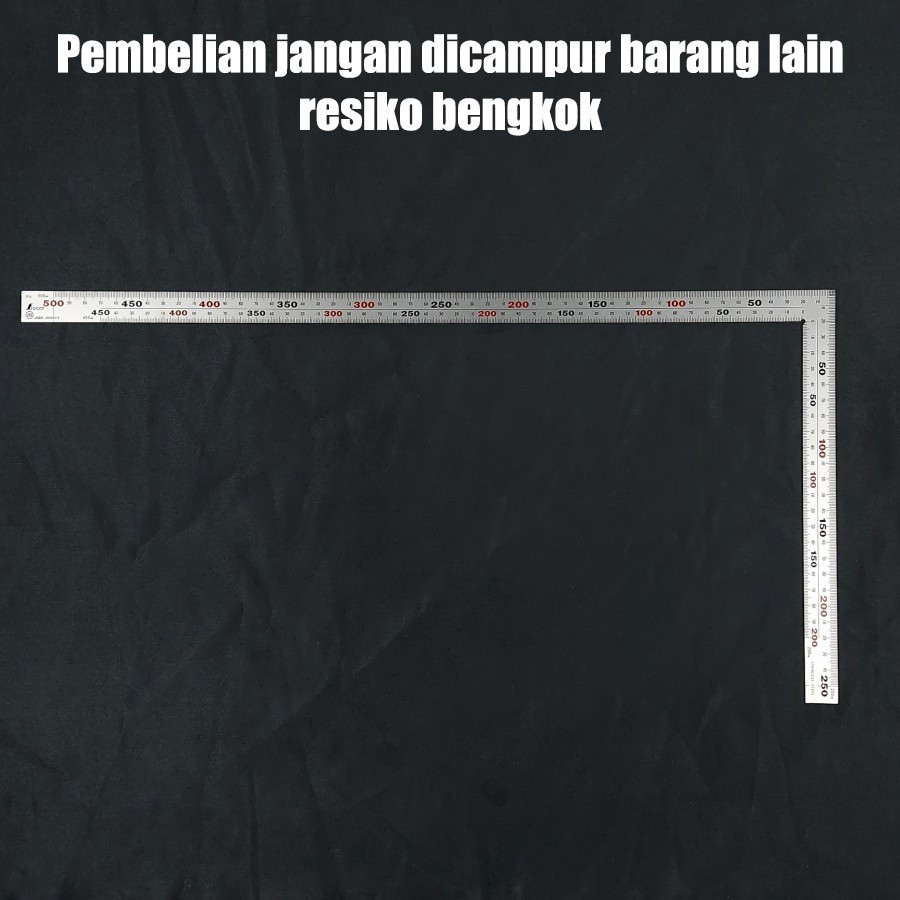 

Shinwa Stainless Steel Square 11481 Penggaris Siku 50x25 cm