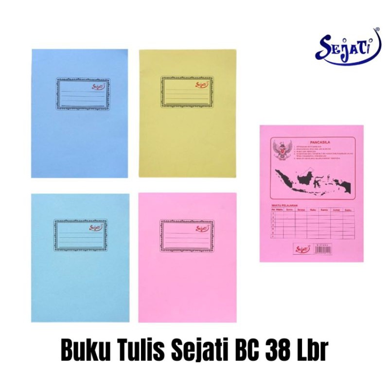 

Buku Tulis Kwarto SEJATI BC 38 lembar (10pc)