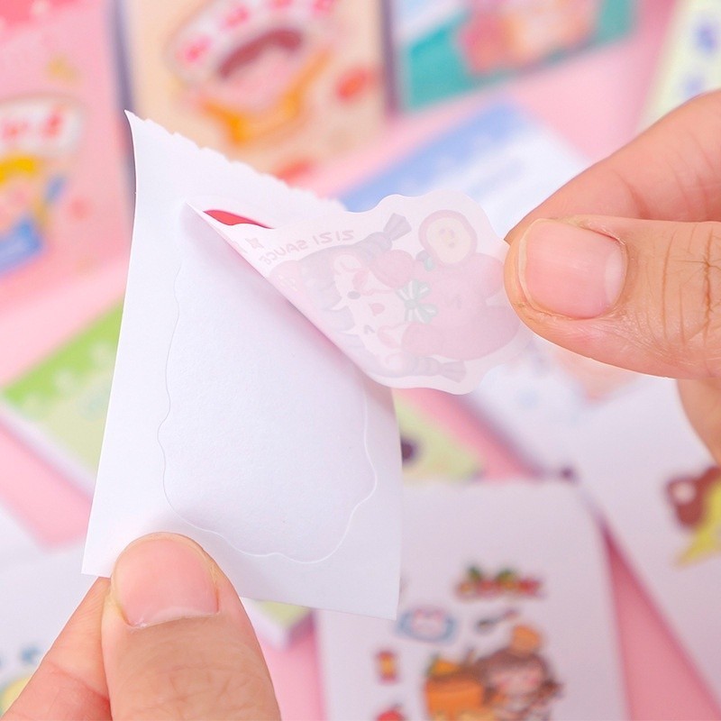 

JHM Stiker Buku Momo Mini 24 Lembar Sticker Note Book Washi Karakter Lucu Buku Diary DIY Jurnal Planner Dekorasi Scrapbooking Alat Tulis Sekolah 24Lembar