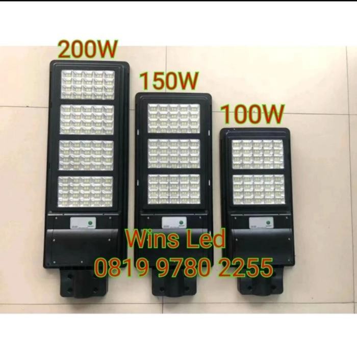 LAMPU JALAN PJU LED 100W TENAGA SURYA SOLAR PANEL 100WATT 100 WATT