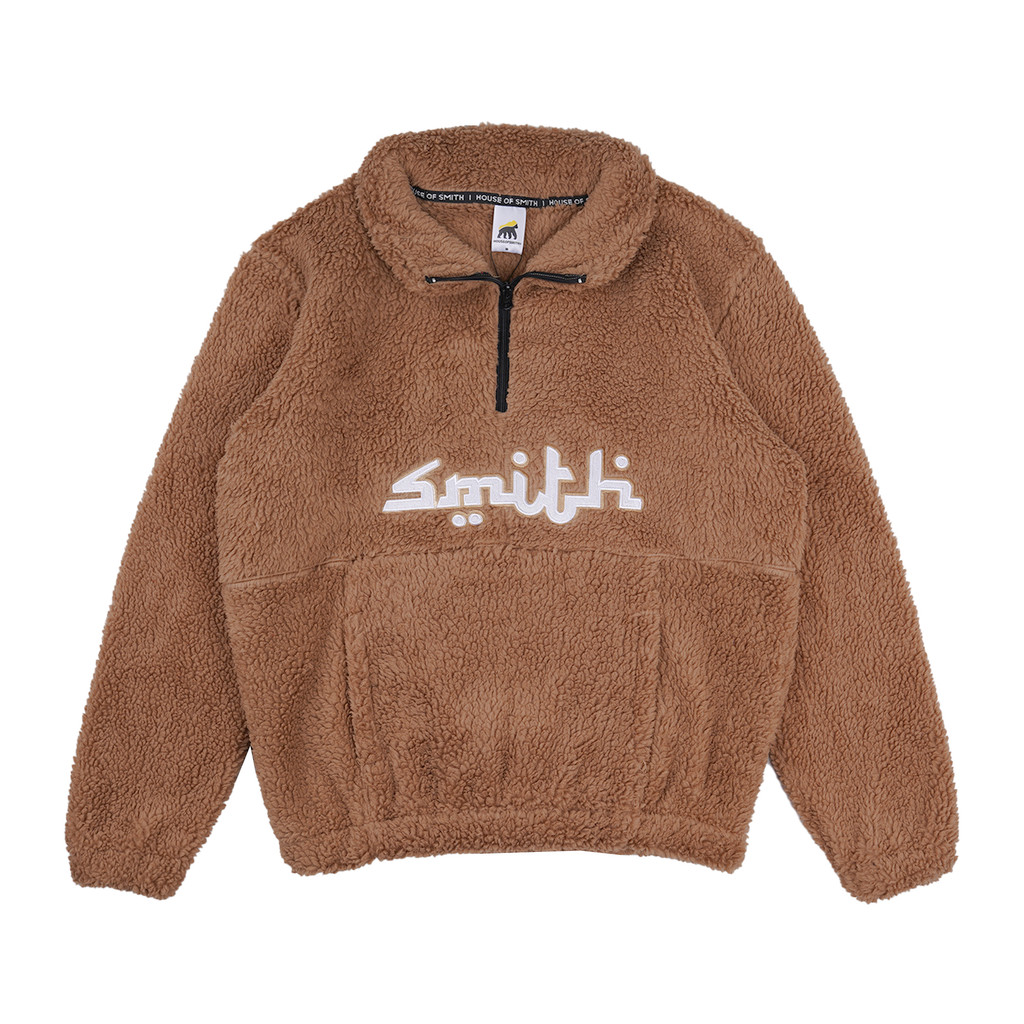 House of Smith Jaket Pria - Arabic Sherpa Brown Jacket - Sherpa Jacket