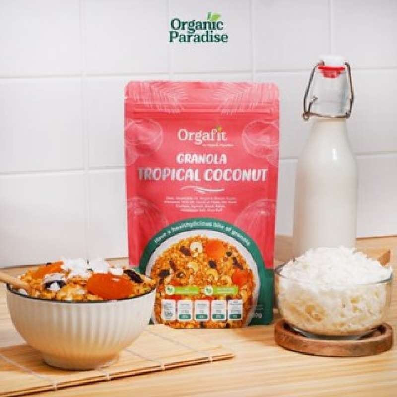 

Granola Tropical Coconut 50 gram / Granola Kelapa 50 gram Organic Paradise