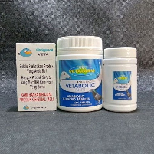 SDN99HN VETABOLIC TABLETS VETAFARM HARGA PERBUTIR ECERAN SUPLEMEN PEMBENTUKAN OTOT TULANG MERPATI