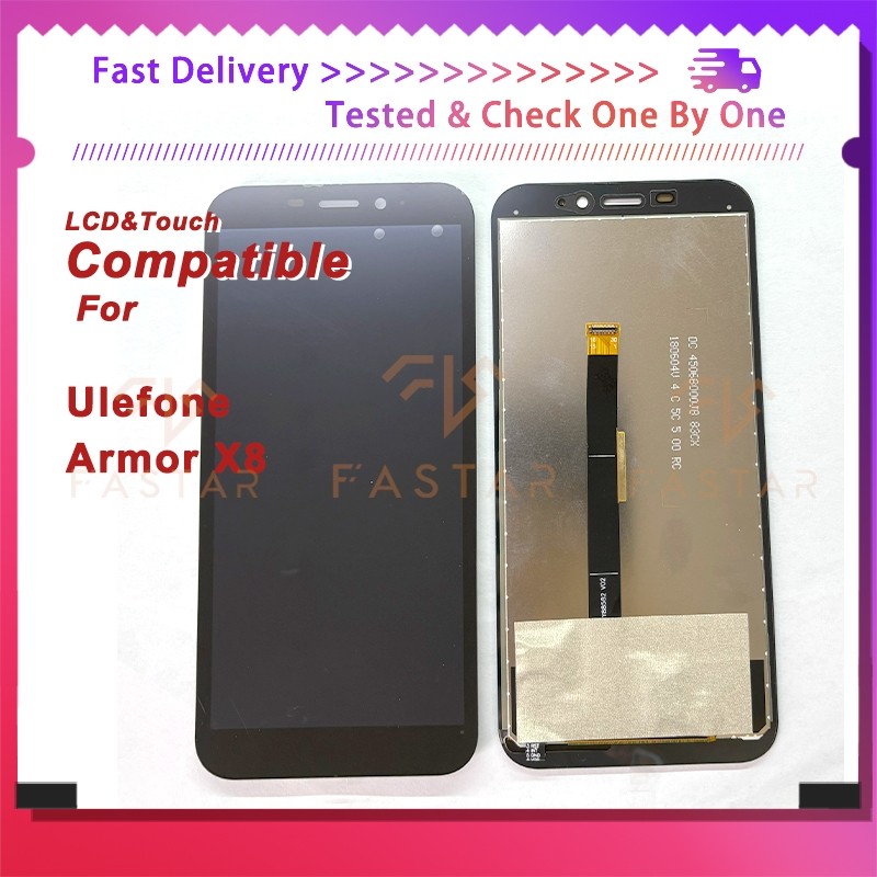 6.7"Tested For Ulefone Armor X8 LCD Display Touch Digitizer Assembly Replacement Parts Screen Ulefon