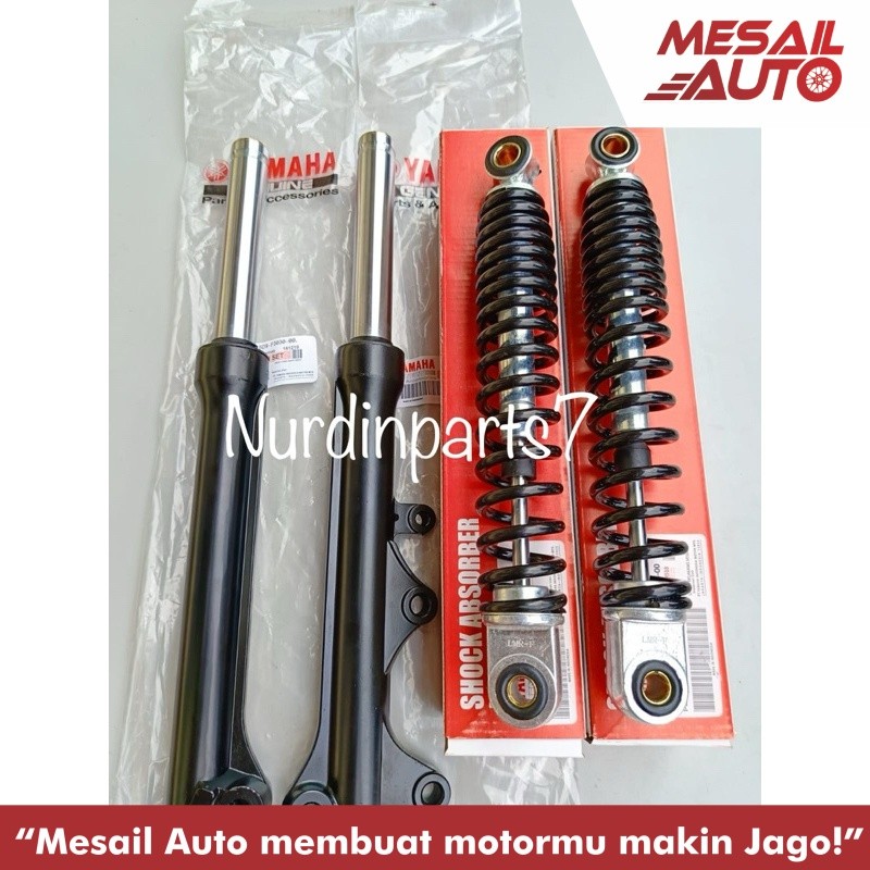As Shock Depan Plus Tabung + Shockbreaker Belakang Vega ZR Vega rr Vega R New 5D9