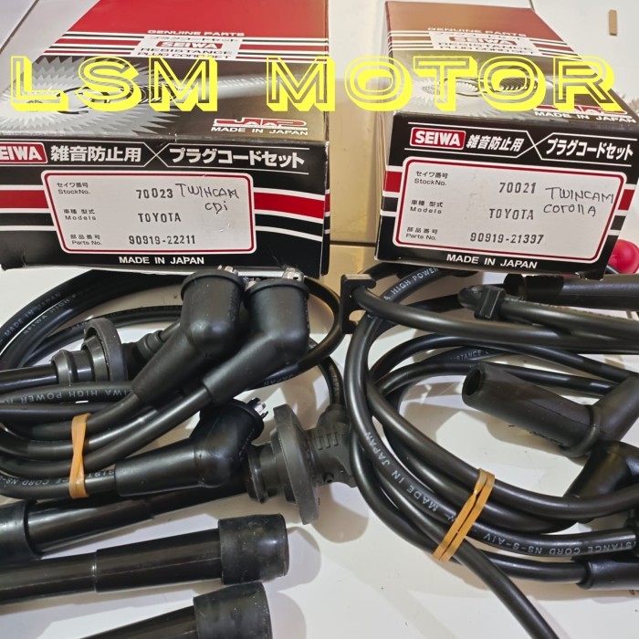 kabel busi asli seiwa japan twincam cdi twincam corolla - twincam corolla