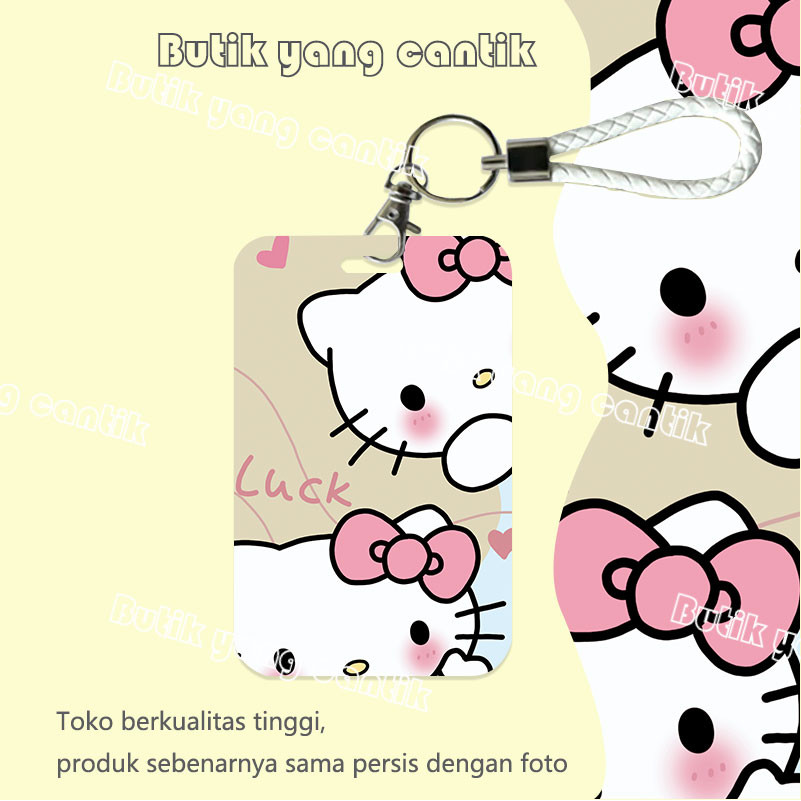 

ID CARD HOLDER,Tempat kartu kawaii Hello Katie yang modis, cocok untuk kantor/sekolah, kartu pelajar/kartu transportasi, kartu akses, KTP, Flazz, kartu kredit elektronik dan uang elektronik.
