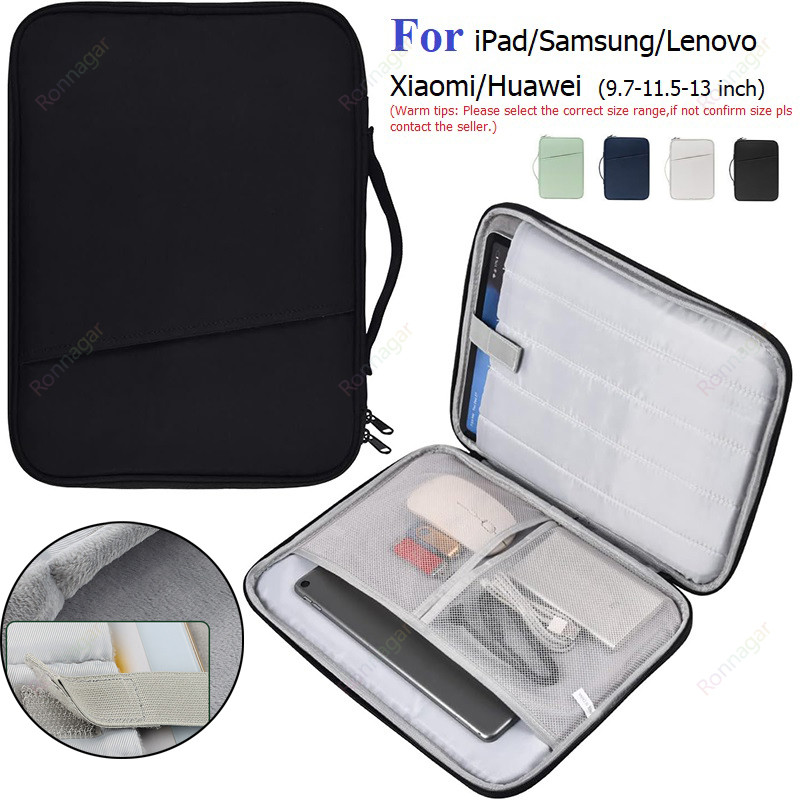 

13 Inch Tablet Sleeve Bag for 2024 iPad Pro 13 Inch IPad Pro12.9 M2/M1/2018-2020 Surface Pro 9/8/X/7/6 12.4 Galaxy Tab S9/S8/S7+