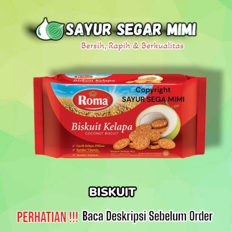 

Biskuit Roma Kelapa 300gr - Sayur Palembang