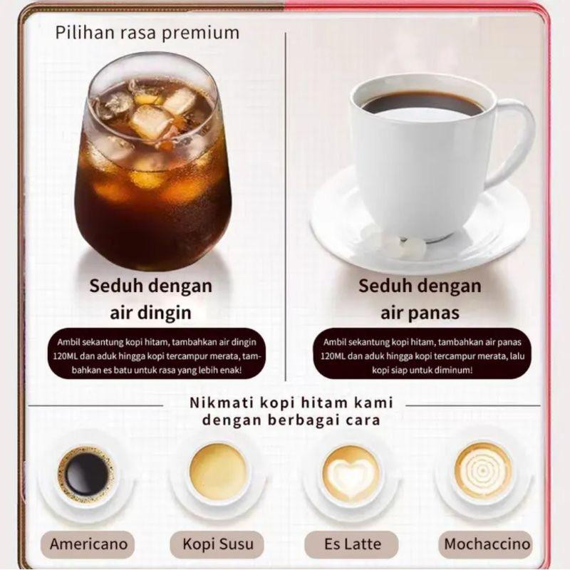 

GFD (3gram x 20bungkus)Bubuk kopi instan L-karnitin,kopi hitam pelangsing 7 hari,Kopi kolagenPerut