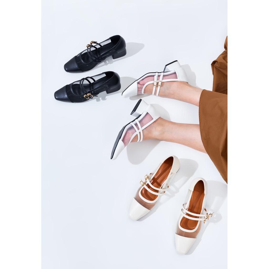 Vimemo Aurelle - Sepatu Heels Mary Jane 3cm