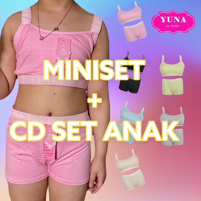 Little Yuna | Size M - L | Setelan Miniset Anak Katun YUNA 291/292 | Miniset dan CD