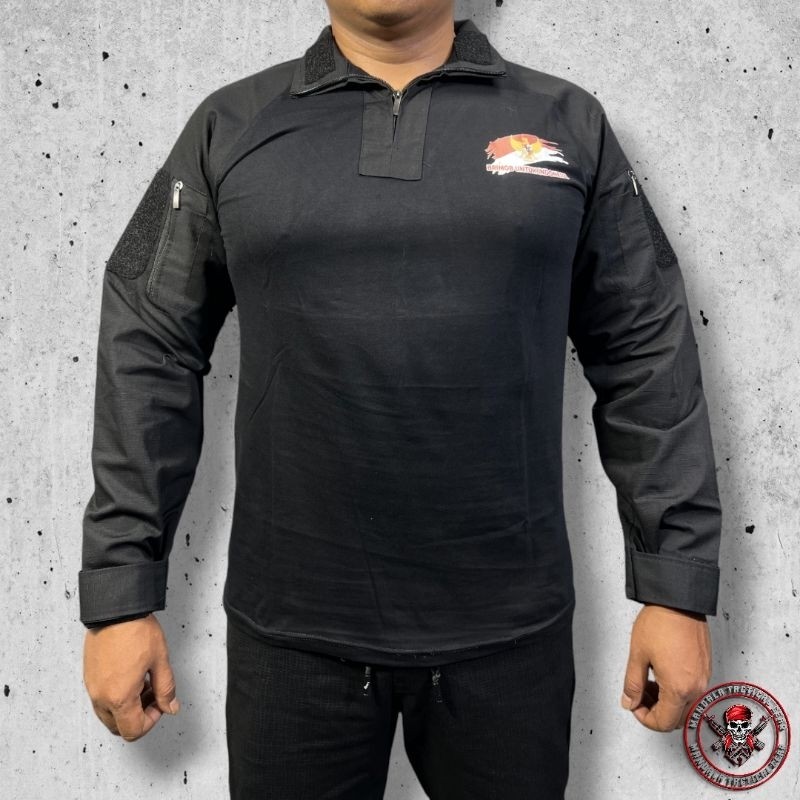 Kaos Tactical Bdu combat model jatah Brimob / BDU combat  panjang model jatah Brimob Hitam