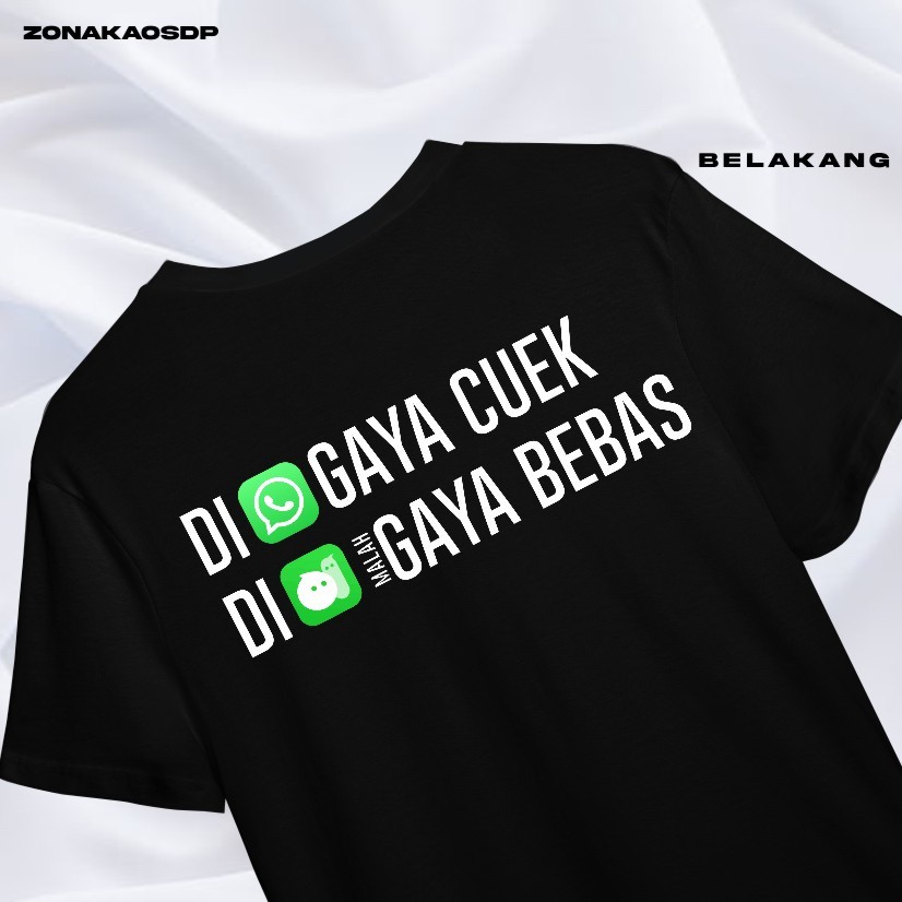 Kaos michat / Baju Kata Unik Bukan Maen Mi Chat WhatsApp /  kaos lucu plesetan / Kaos custom kata ka
