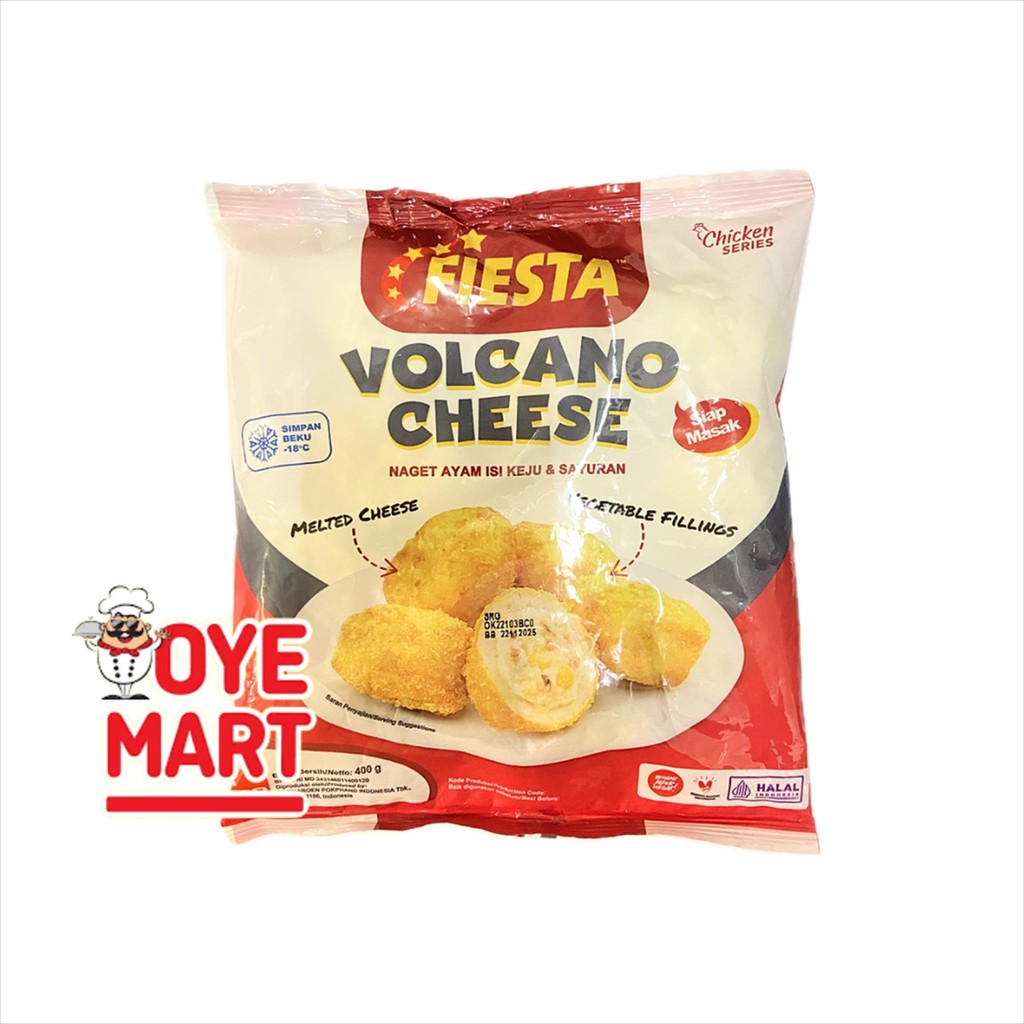 

FIESTA NUGGET VOLCANO CHEESE 400GR / NAGET KEJU