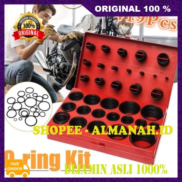 [BISA COD] Rubber Ring Univesal Karet Rubber O Ring Karet Seal O Ring Set Universal Ring Karet Bulat