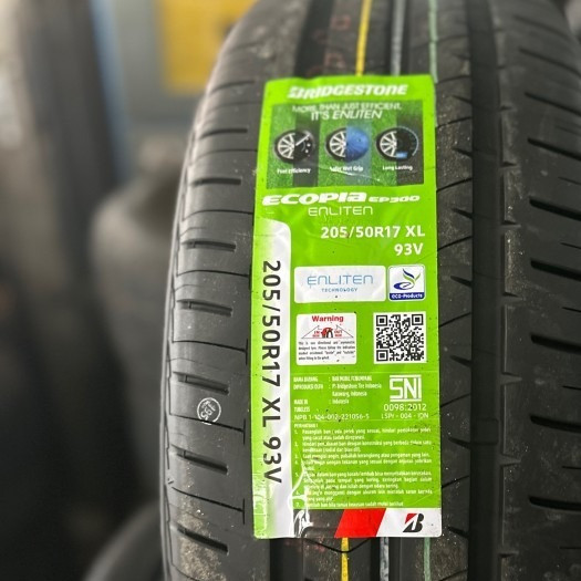 PROMO Bridgestone Ecopia EP300 Enliten Ukuran 205/50 R17 - Ban Mobil All New Veloz Xpander Livina