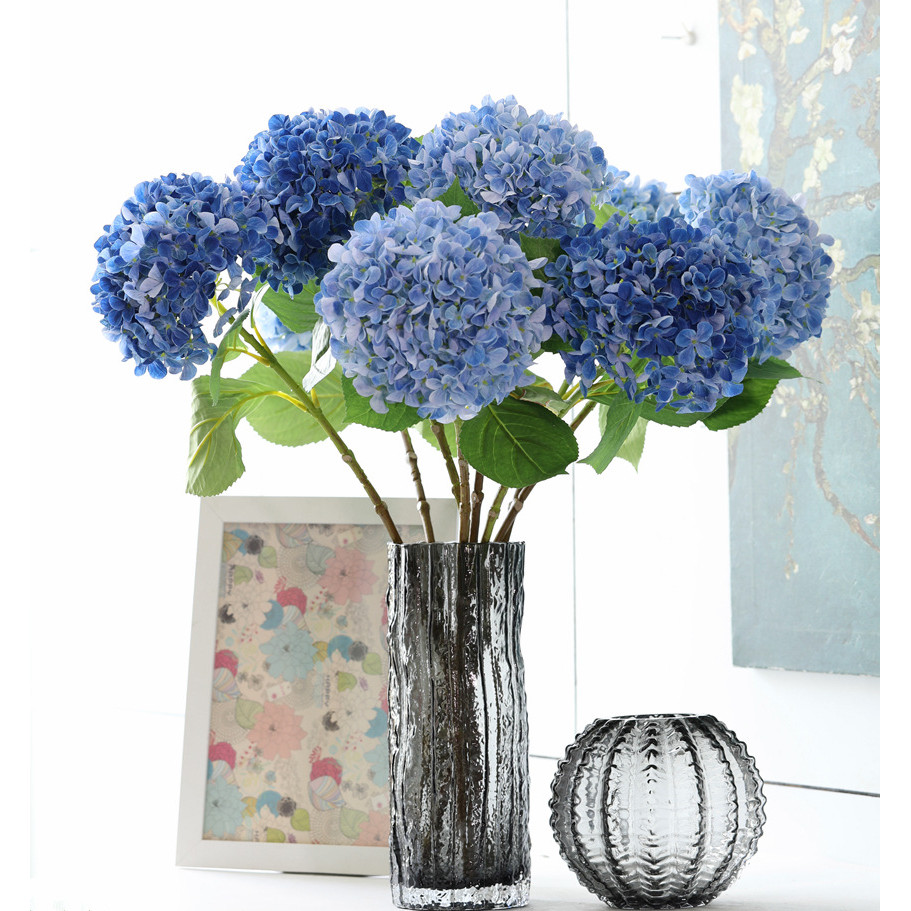 

58cm Beautiful Silk Artificial Flowers Hydrangea bouquet for Home Party Wedding living room decoration accessories
