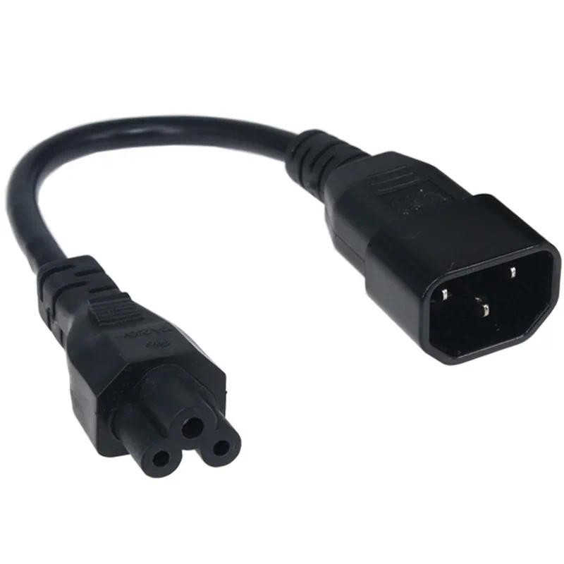 20cm IEC320 C14 To IEC320 C13 + C5 Y Power Cord Splitter Cable Adapter Cable For PC Monitor Scanner 
