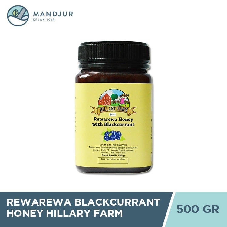 

Rewarewa Blackcurrant Honey Hillary Farm 500 Gram - Madu Rewarewa