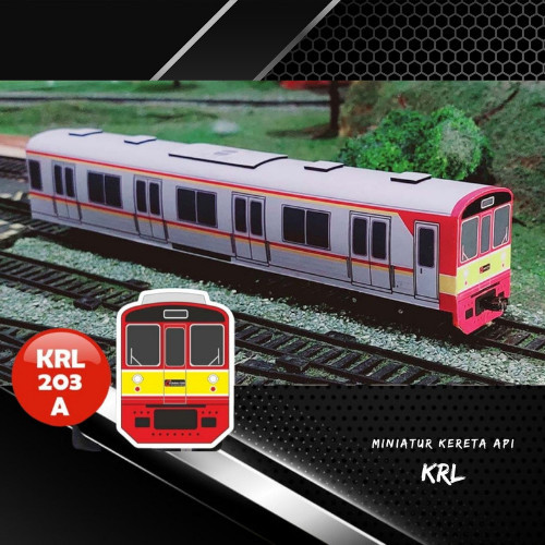 Miniatur Kereta Api Indonesia Mainan Seri KRL Commuter Line 01 - KRL-205B