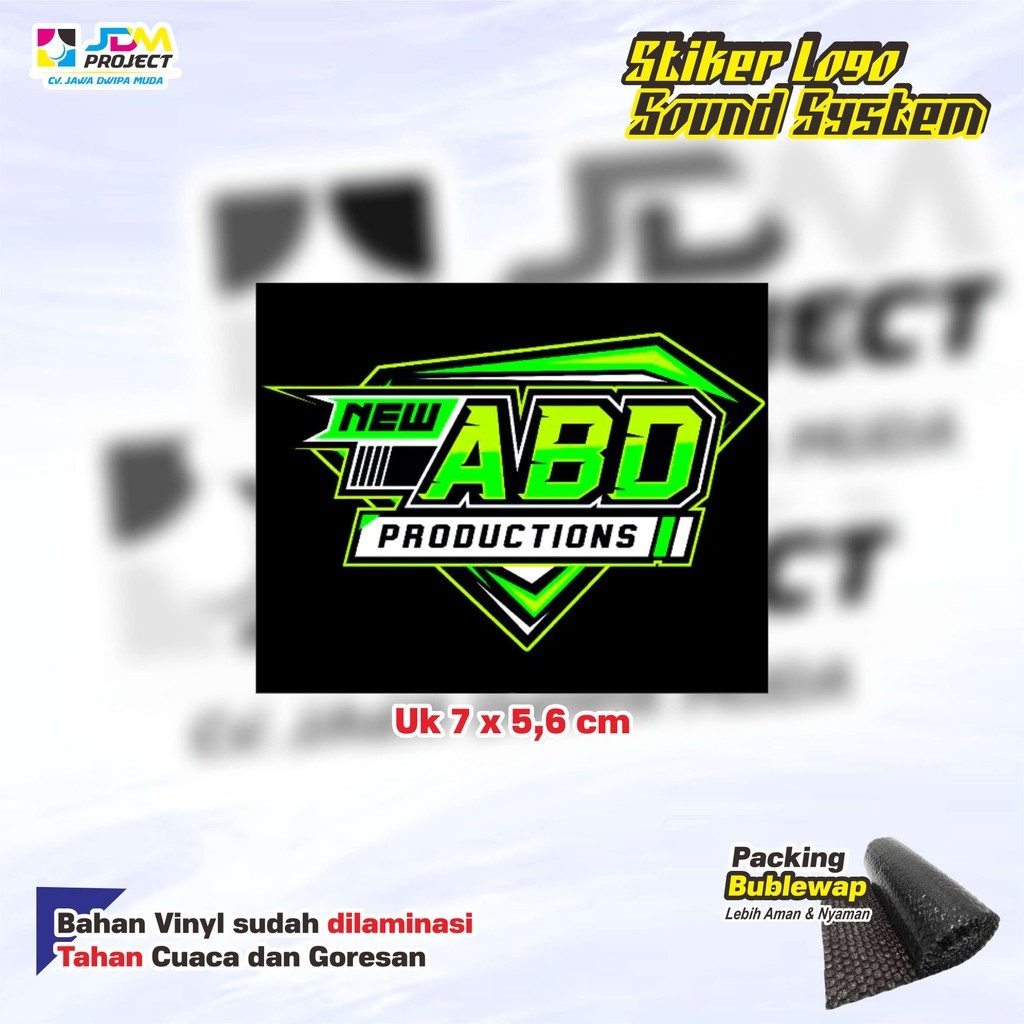 

Cetak Kilat - Stiker Sound System ABD AUDIO Vinyl Laminasi (Bijian)