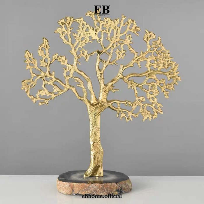 Pajangan Pohon Beringin Mewah Golden Maple Tree Home Luxury Decor