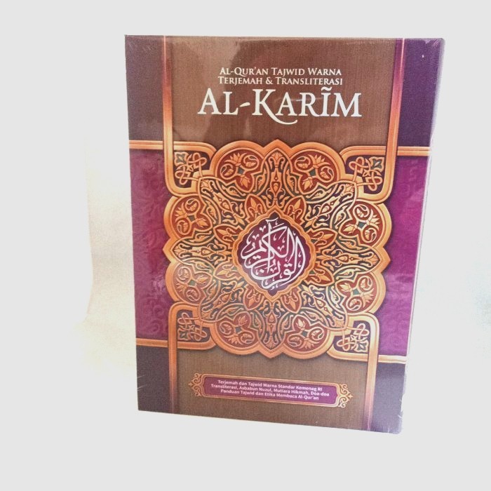 Alquran Tajwid warna Terjemahan dan Latin Al Karim : Besar A4