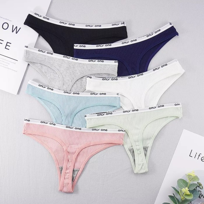 Celana dalam gstring thong cd seamless katun wanita 501