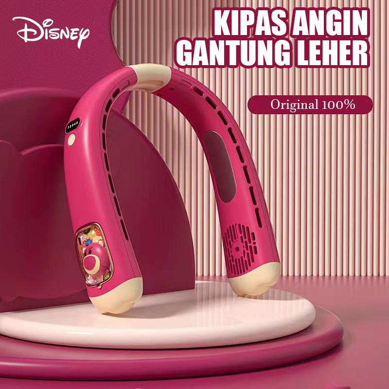 

100% Original Disney Kipas Angin Gantung Leher 4000mAh Portable Neck Fan