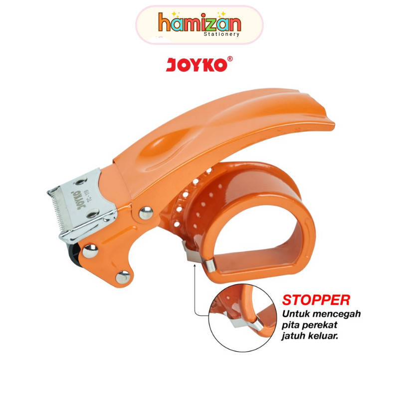 

JOYKO TC-119 Tape Cutter / Tape Dispenser Pemotong Lakban besi dengan Stopper 2" / Tape Cutter Tape Dispenser Pemotong Pita Perekat Joyko TC-119 Murah Berkualitas