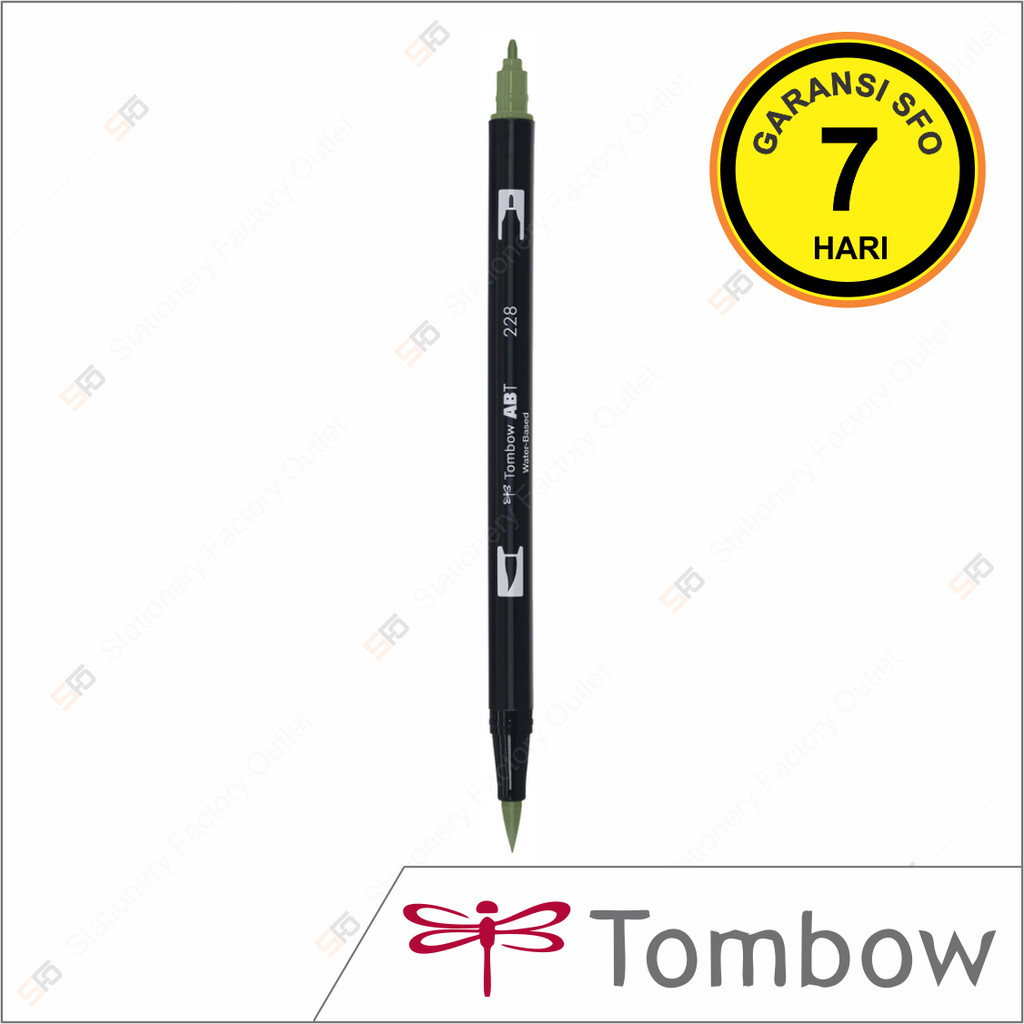 

Dual Brush Pen Tombow 228 - Gray Green - ABT Satuan - SFO Semarang Official