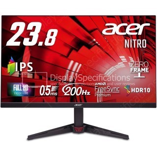 ACER GAMING MONITOR Nitro VG240Y X1 200Hz Built in Speaker IPS Nitro VG240Y-X1