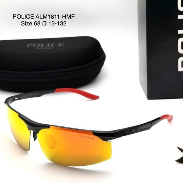 Kacamata police original pria anti uv siang malam - Orange _ ASG