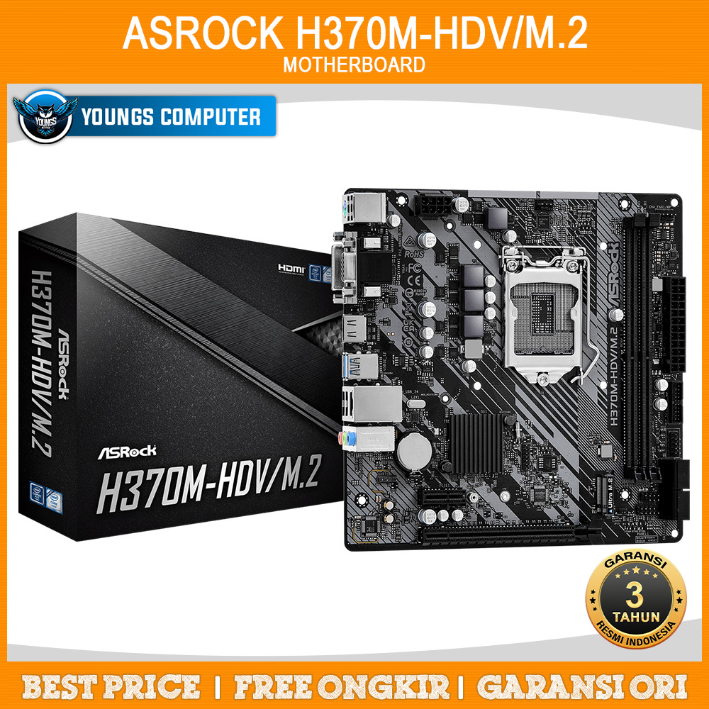 ASROCK H470M-HDV/M2 MOTHERBOARD INTEL H470 LGA1200 DDR4 MicroATX